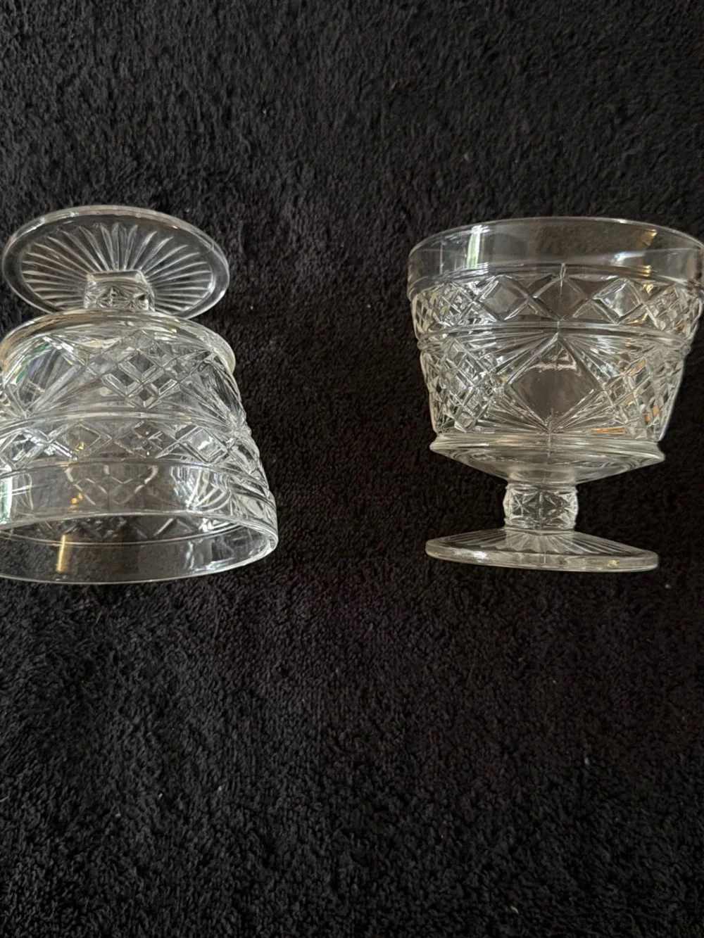 Clear Pressed Glass Dessert Compote - Classic Clear